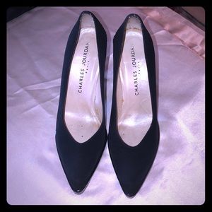 CHARLES JOURDAN VINTAGE PARIS BLACK HEELS
